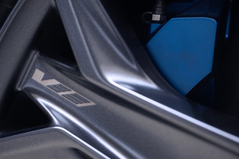 Close-up of the 2026 OPTIQ-V Brembo Performance Front Brakes | Paul Conte Cadillac in Freeport NY