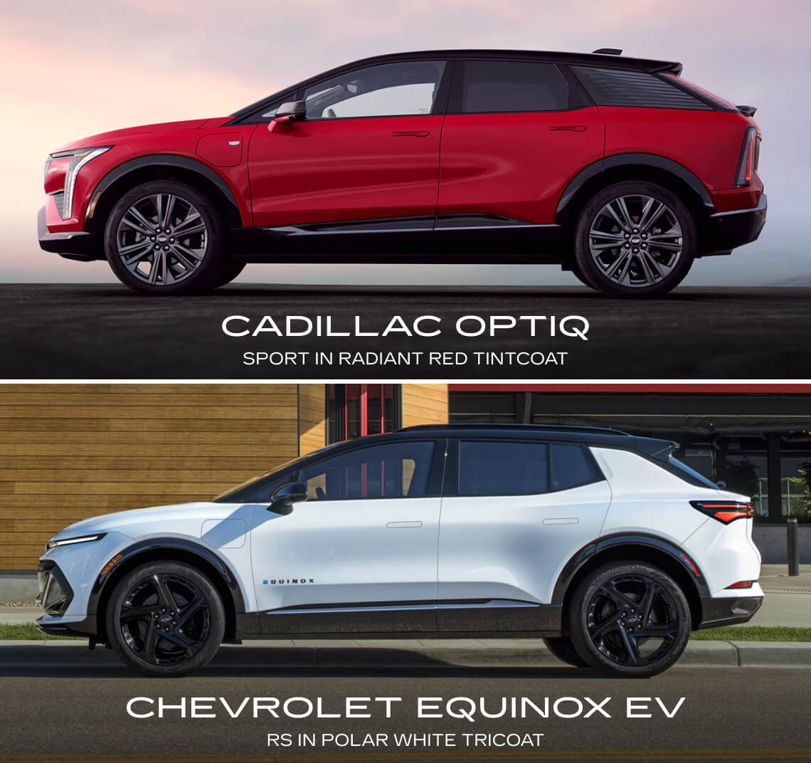 2026 Cadillac OPTIQ vs. Chevy Equinox EV Specs