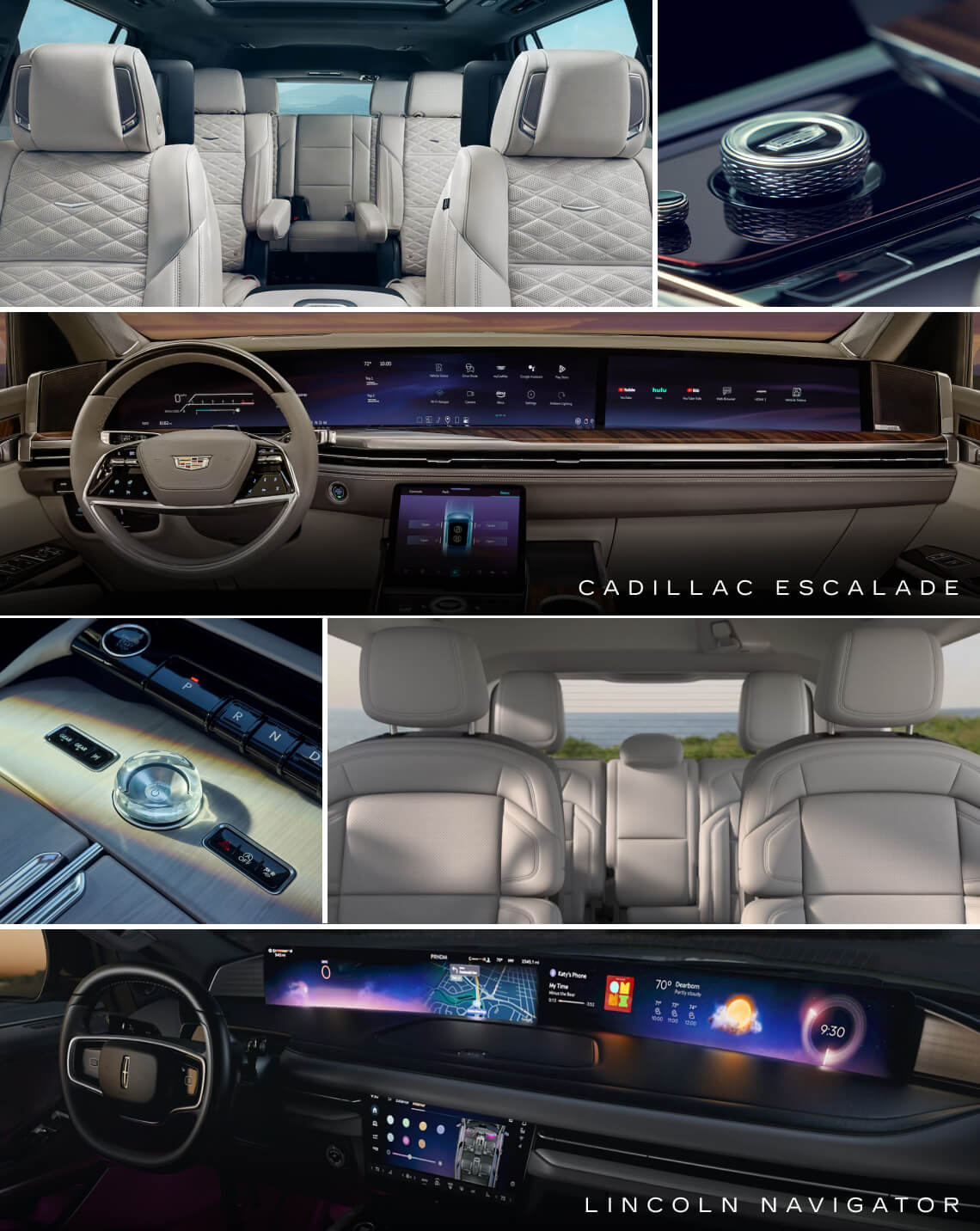 Escalade vs. Navigator: Interior & Tech